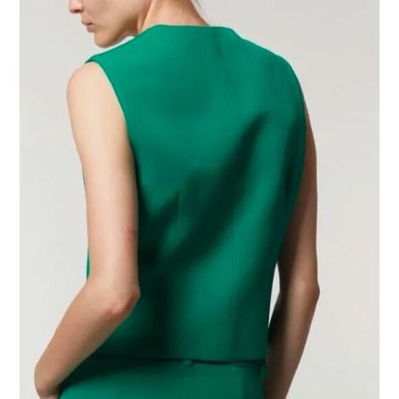 NWT SAINT ART Women's Maude Vest Emerald Sz L and M NWT 225 - Picture 3 of 10